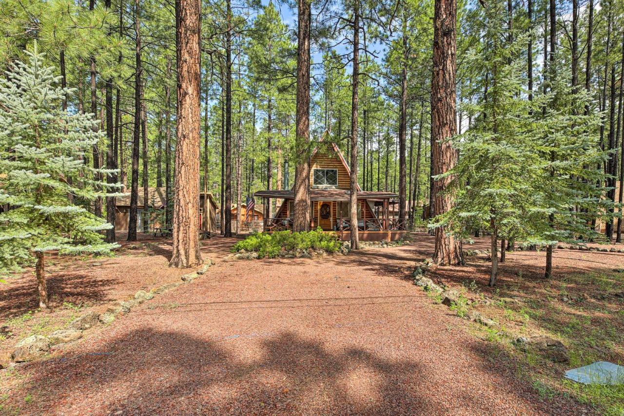 A-Frame Pinetop Lakeside Cabin Under The Pines! Villa Екстериор снимка