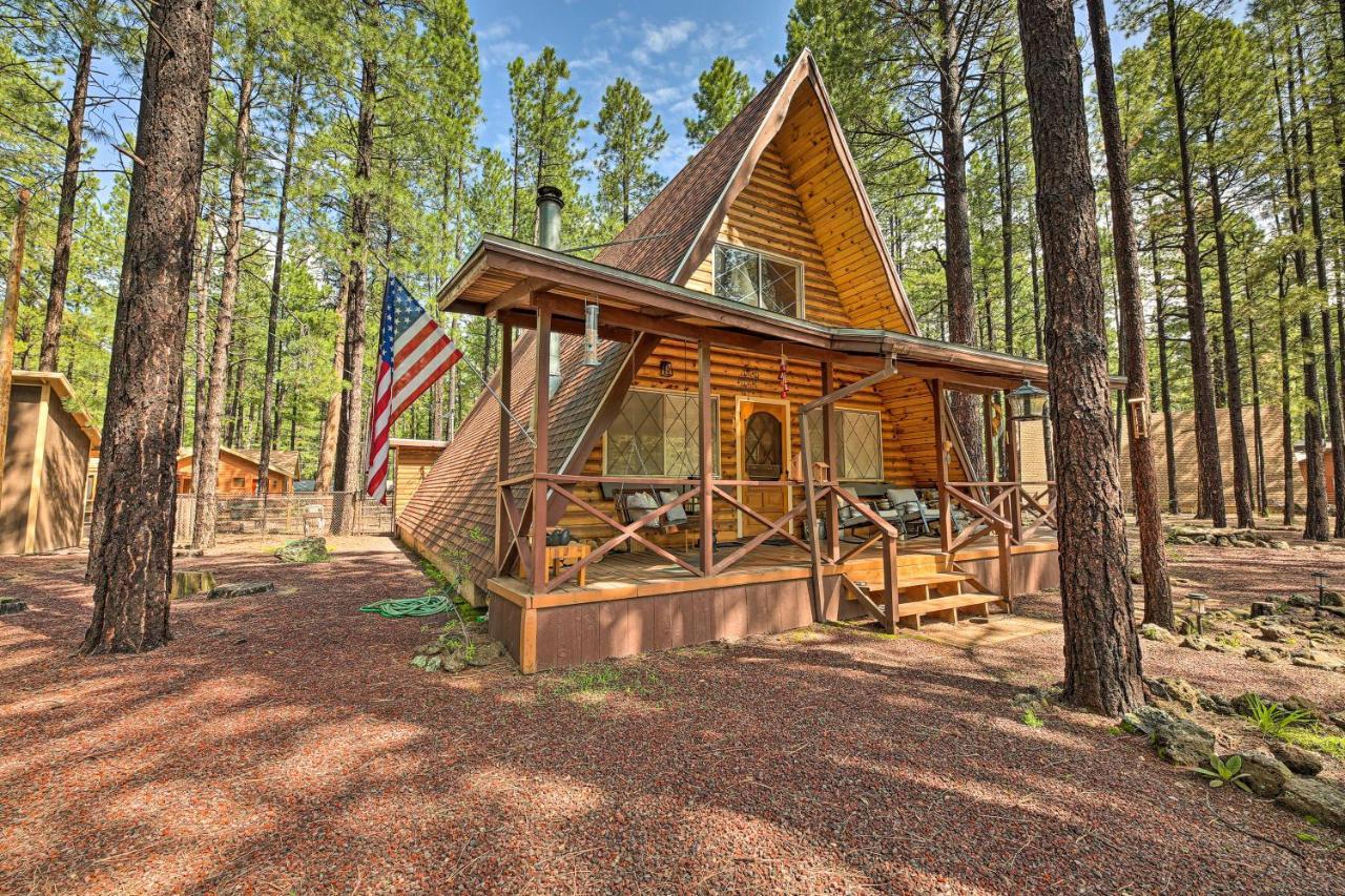 A-Frame Pinetop Lakeside Cabin Under The Pines! Villa Екстериор снимка